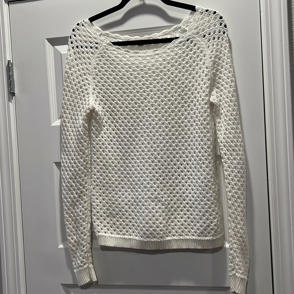 Loft white sweater